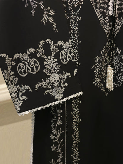 2-Piece Digital Printed Cambric Suit
