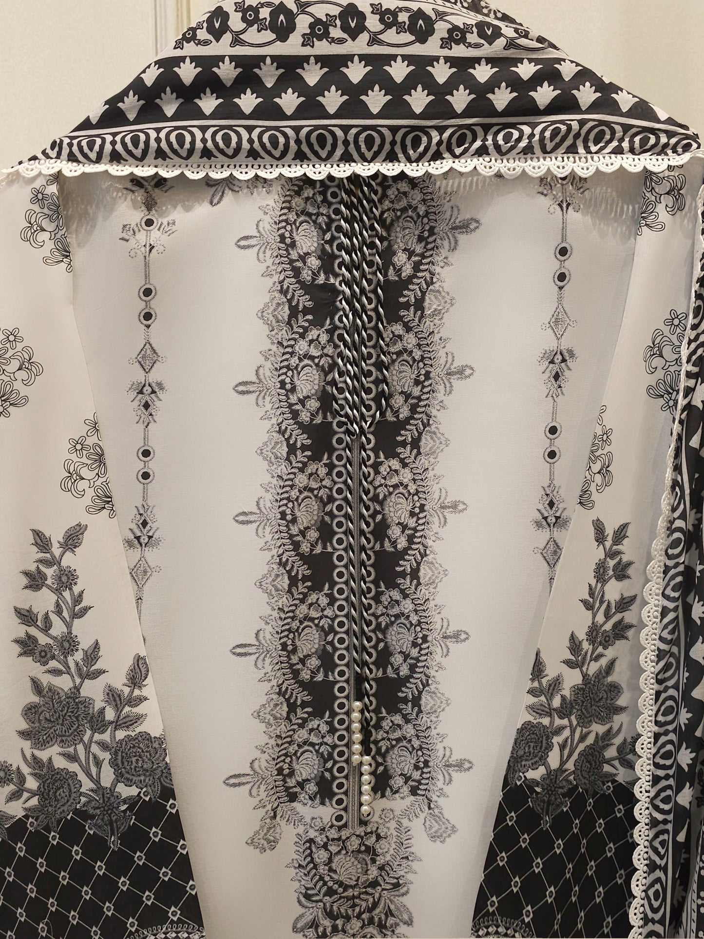 2-Piece Digital Printed Cambric Suit
