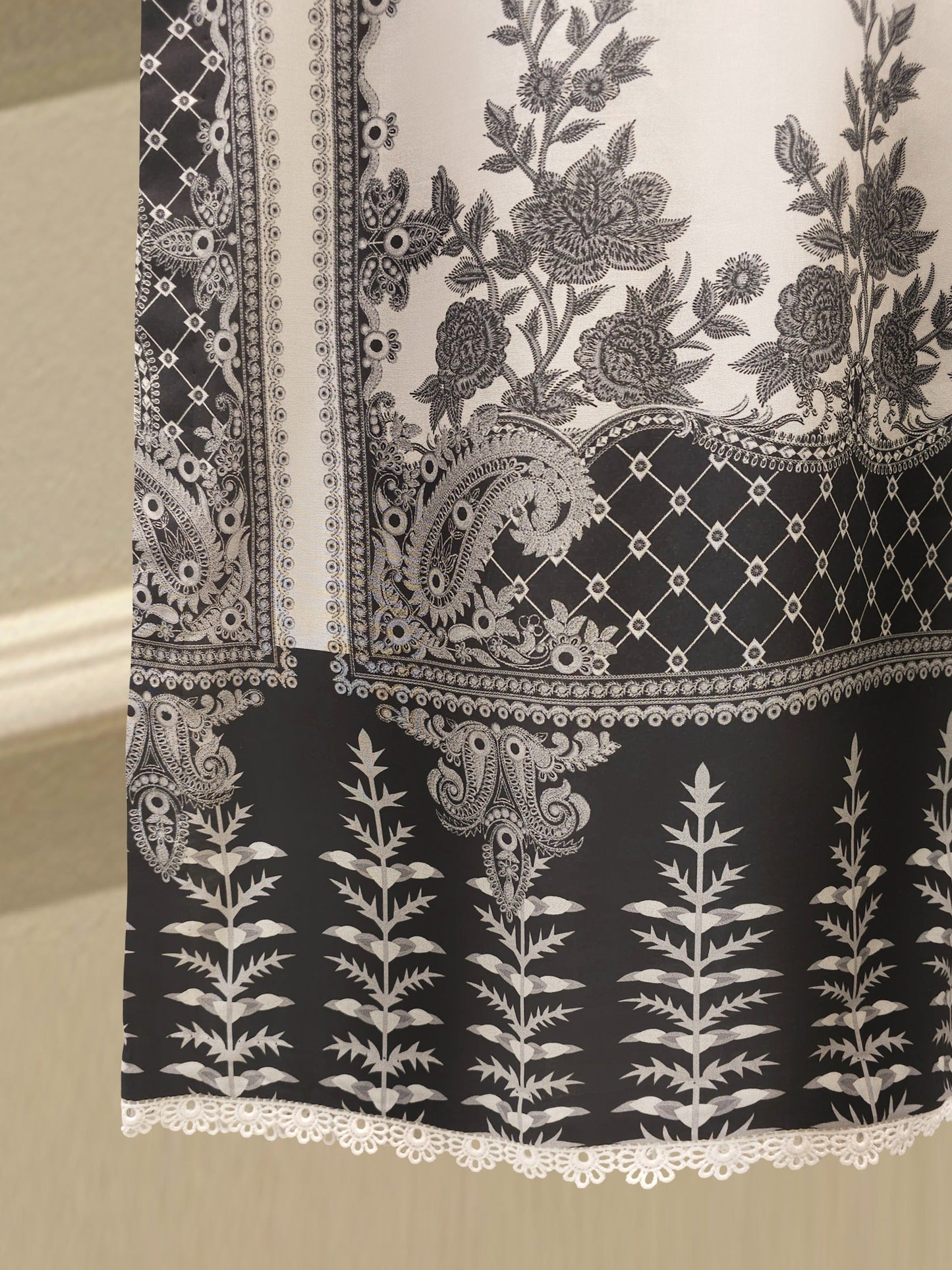 2-Piece Digital Printed Cambric Suit