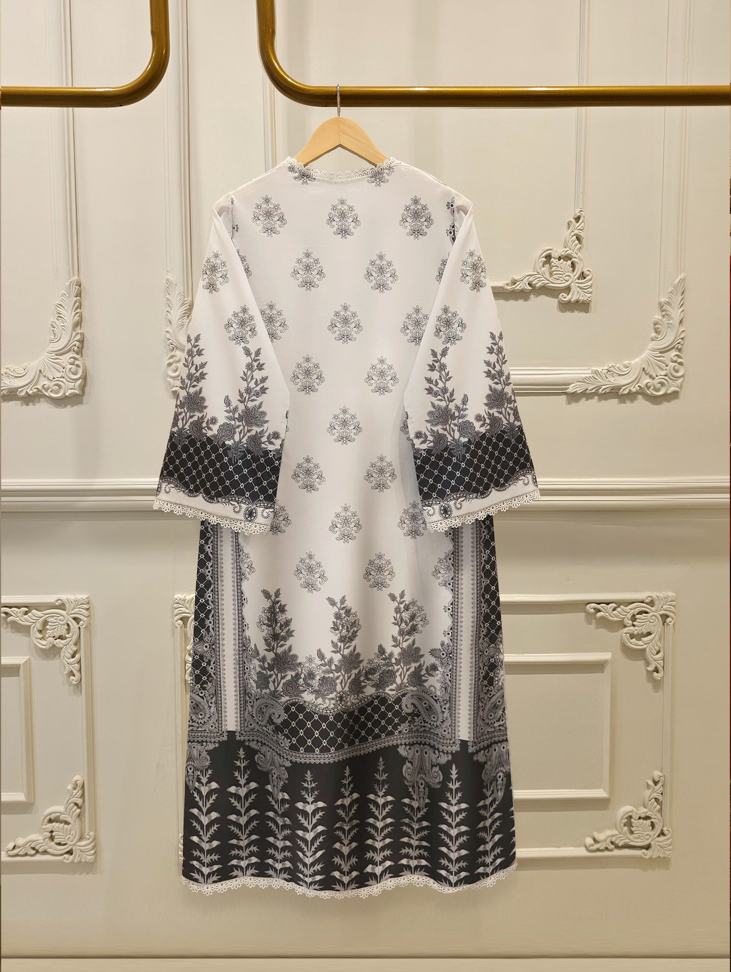 2-Piece Digital Printed Cambric Suit