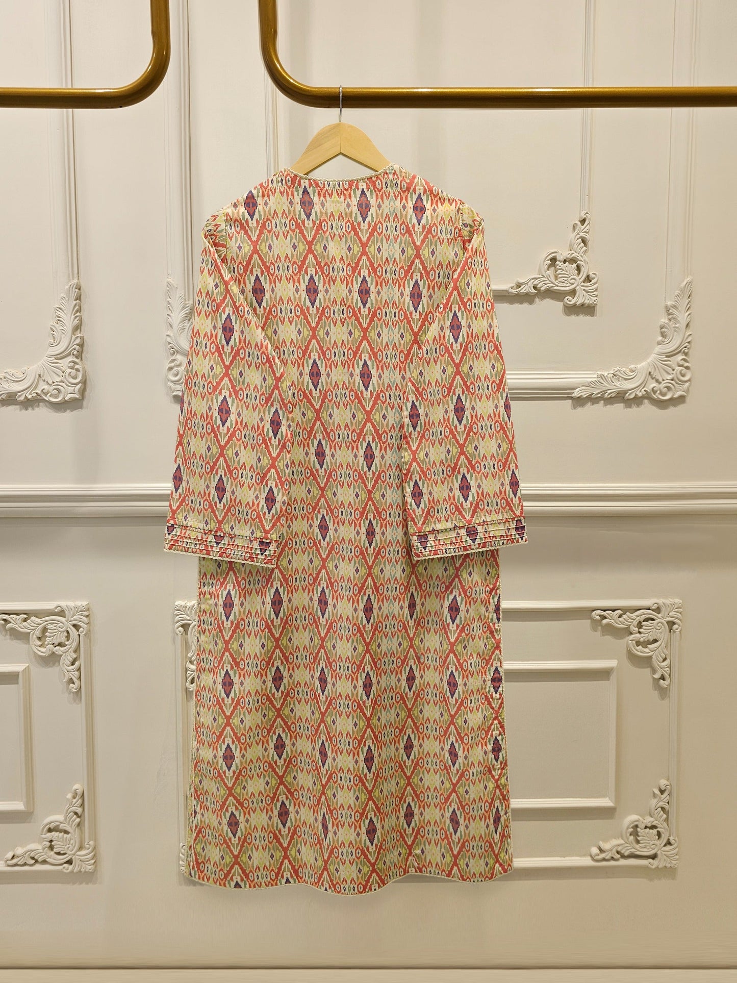 2-Piece Digital Printed Cambric Suit