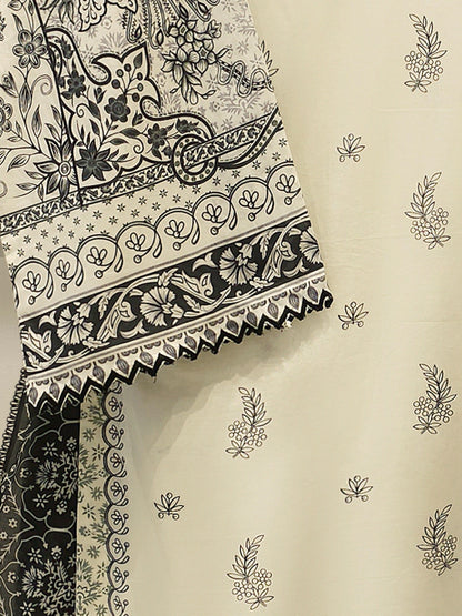2-Piece Digital Printed Cambric Suit