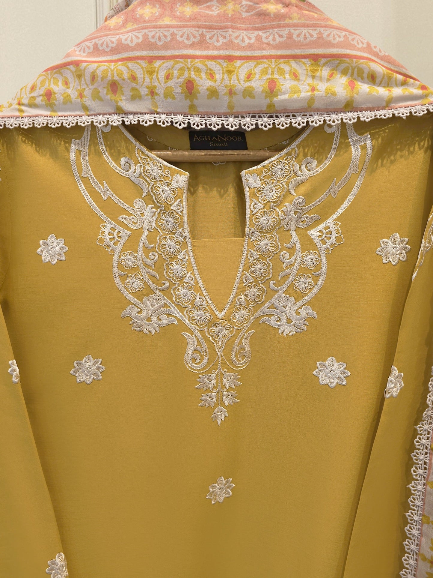 3 Piece - Embroidered Cambric Suit