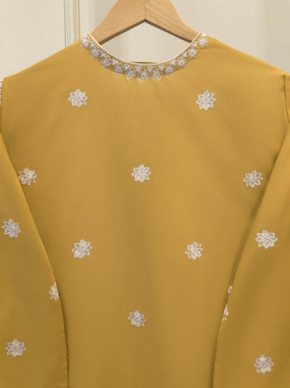 3 Piece - Embroidered Cambric Suit