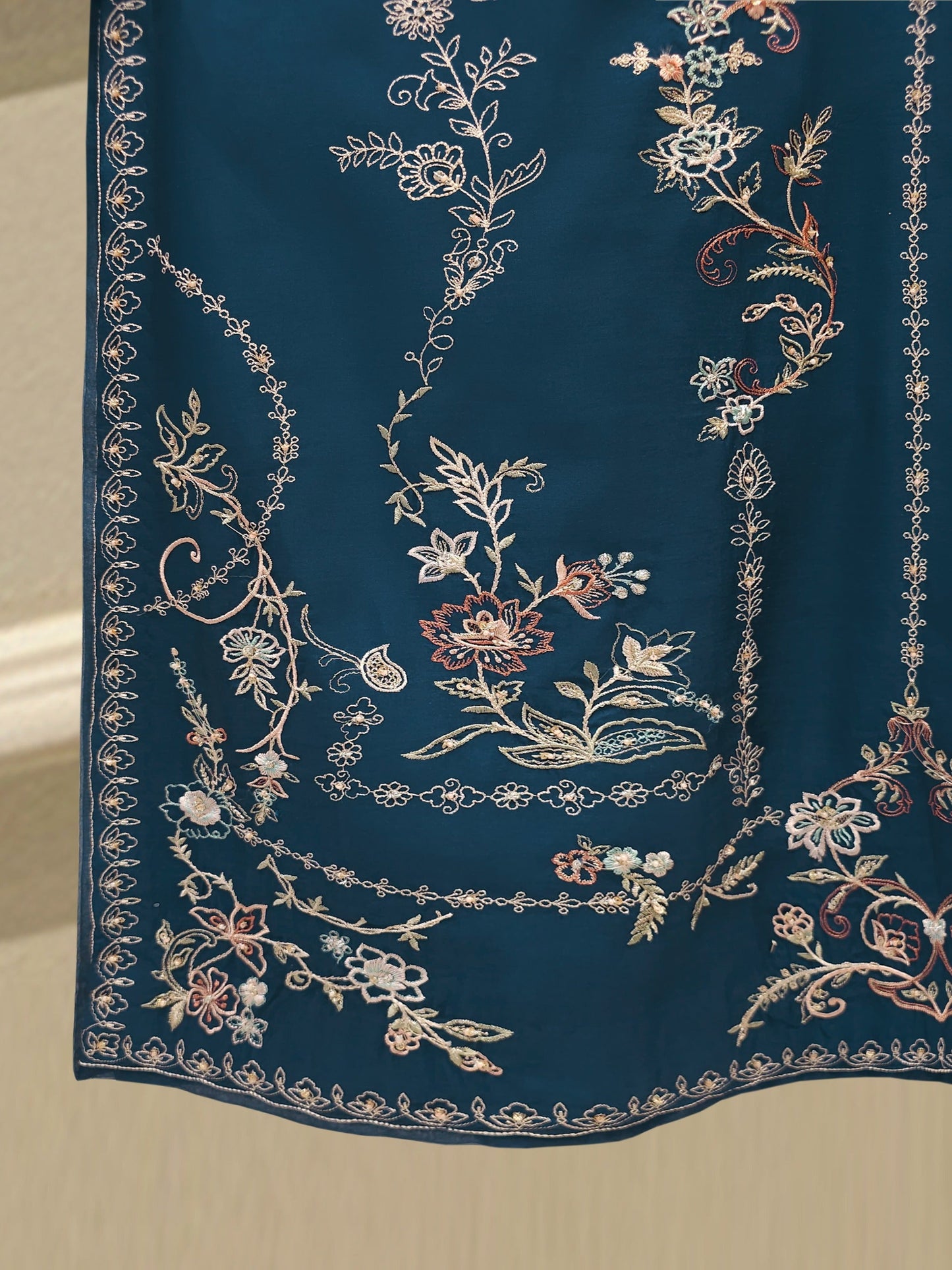 3 Piece - Pure Khaddi Silk Embroidered Suit