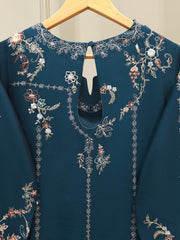 3 Piece - Pure Khaddi Silk Embroidered Suit