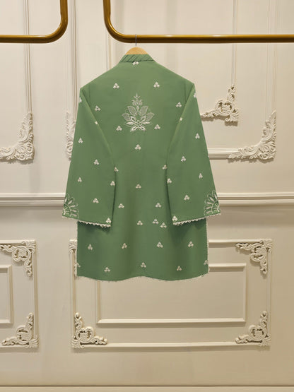 3 Piece - Embroidered Cambric Suit