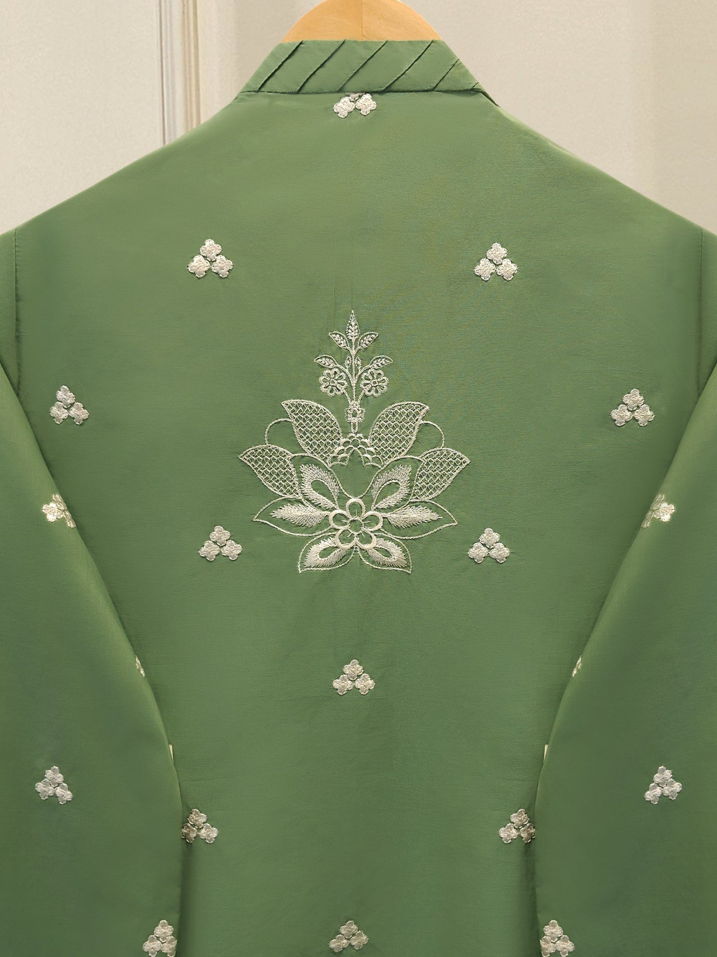 3 Piece - Embroidered Cambric Suit