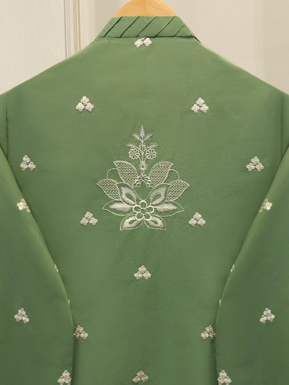 3 Piece - Embroidered Cambric Suit