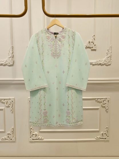 2 Piece - Embroidered Cambric Suit
