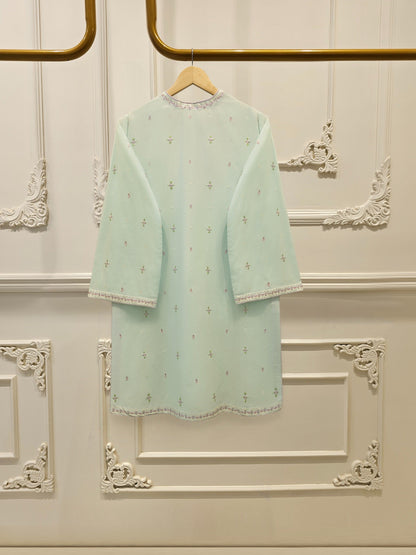 2 Piece - Embroidered Cambric Suit