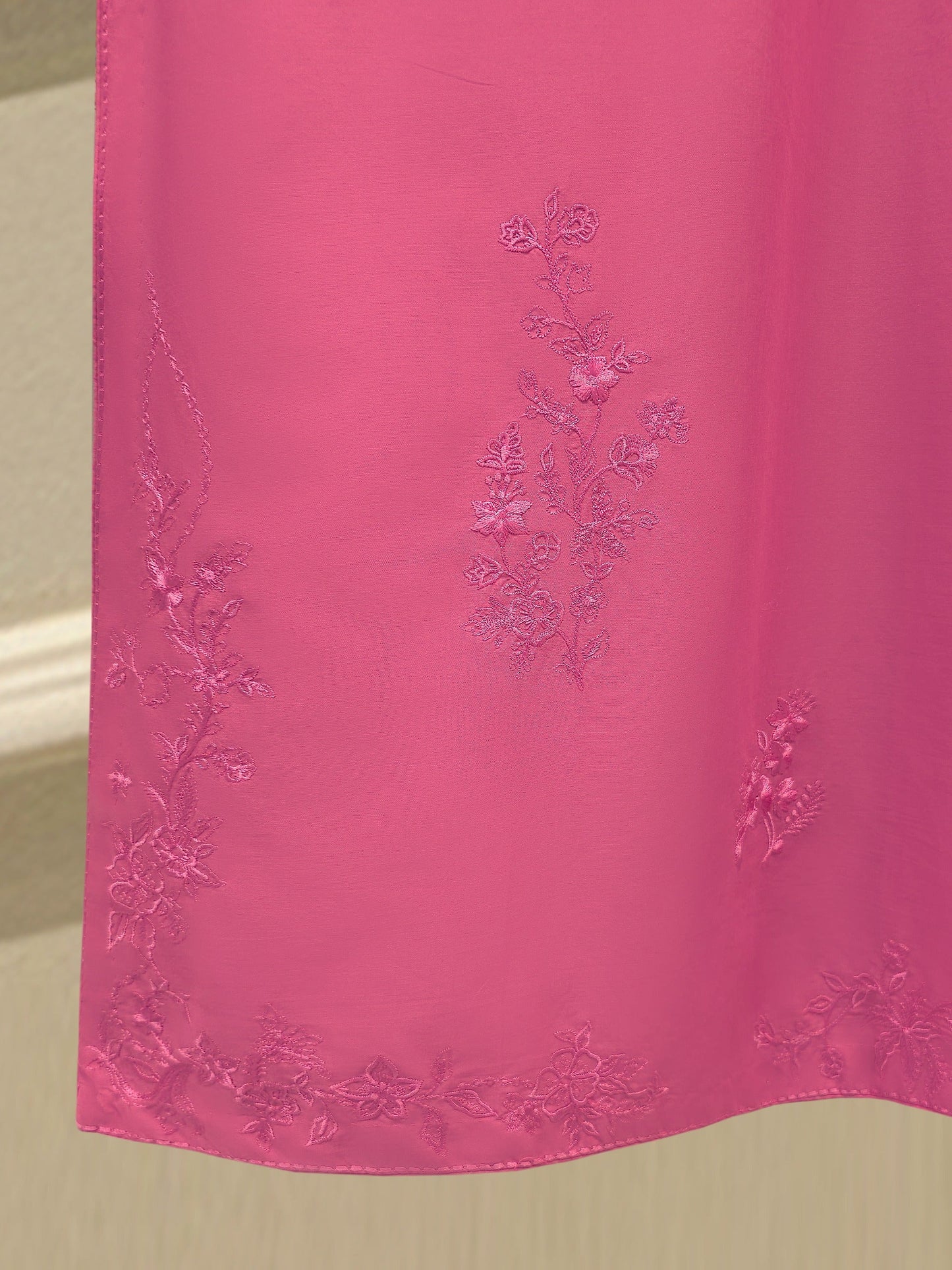 3 Piece - Embroidered Cambric Suit