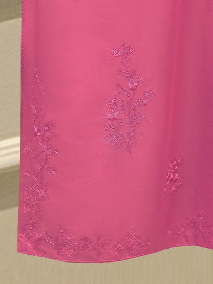 3 Piece - Embroidered Cambric Suit