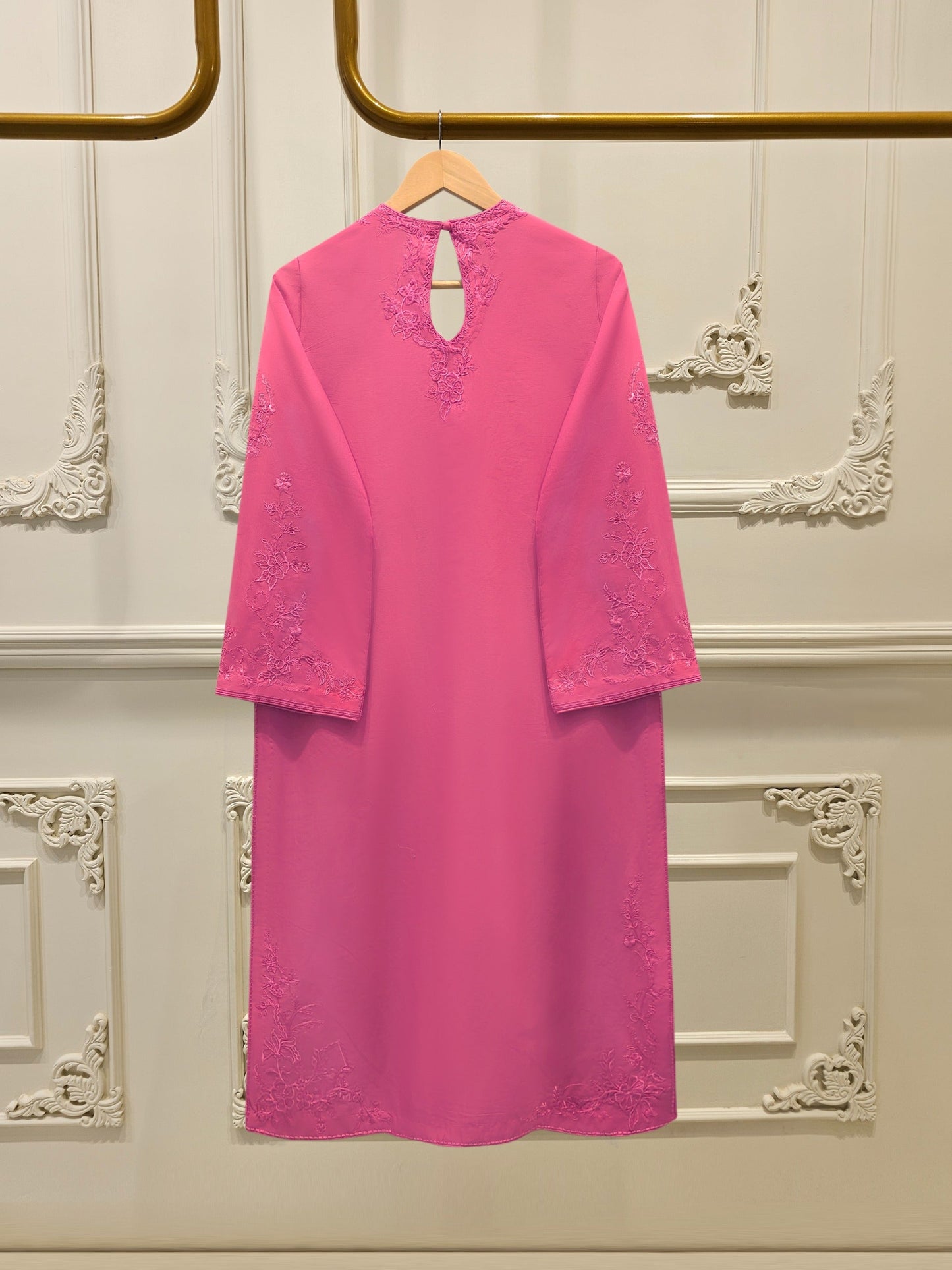 3 Piece - Embroidered Cambric Suit