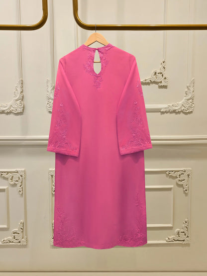 2 Piece - Embroidered Cambric Suit