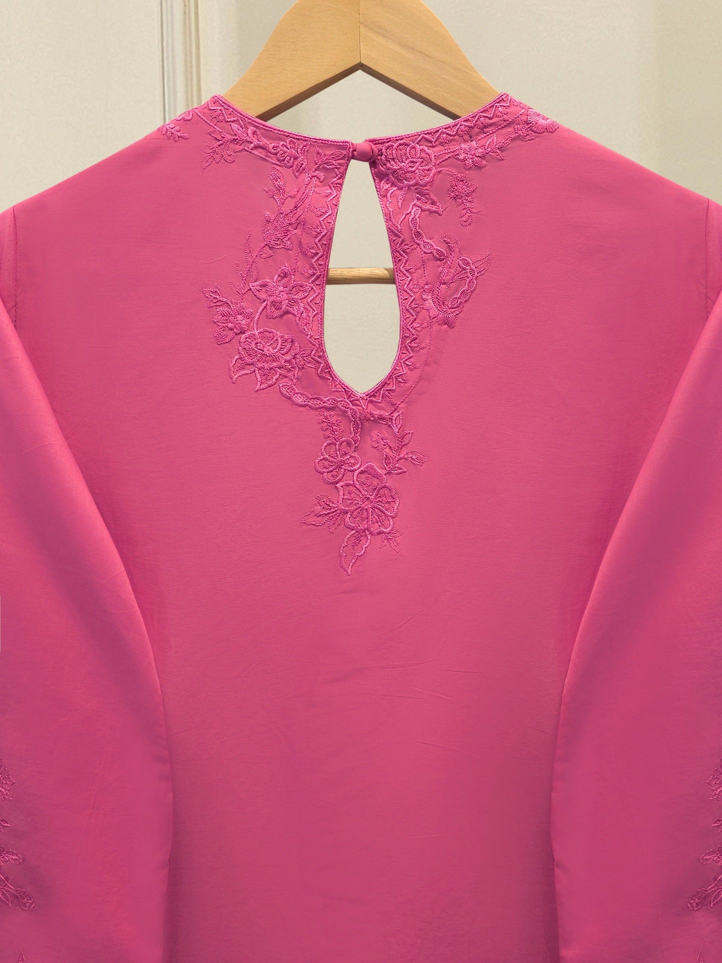 3 Piece - Embroidered Cambric Suit