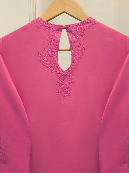 3 Piece - Embroidered Cambric Suit