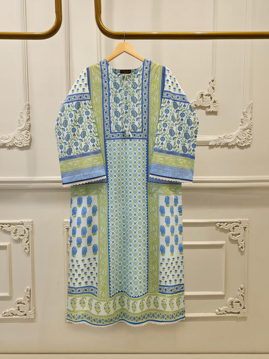Elegant Digital Printed Cambric Shirt