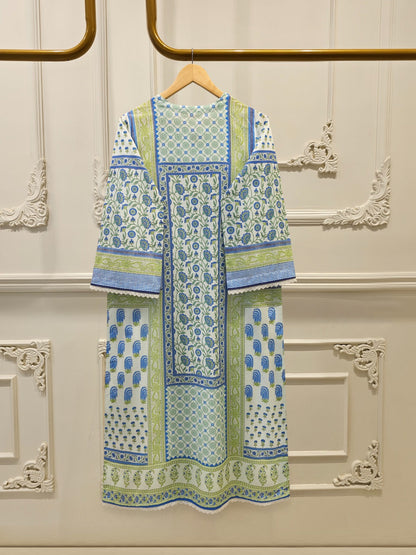 Elegant Digital Printed Cambric Shirt