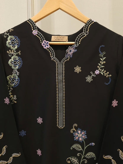 2 Piece - Embroidered Cambric Suit