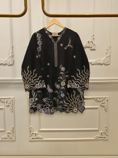 2 Piece - Embroidered Cambric Suit