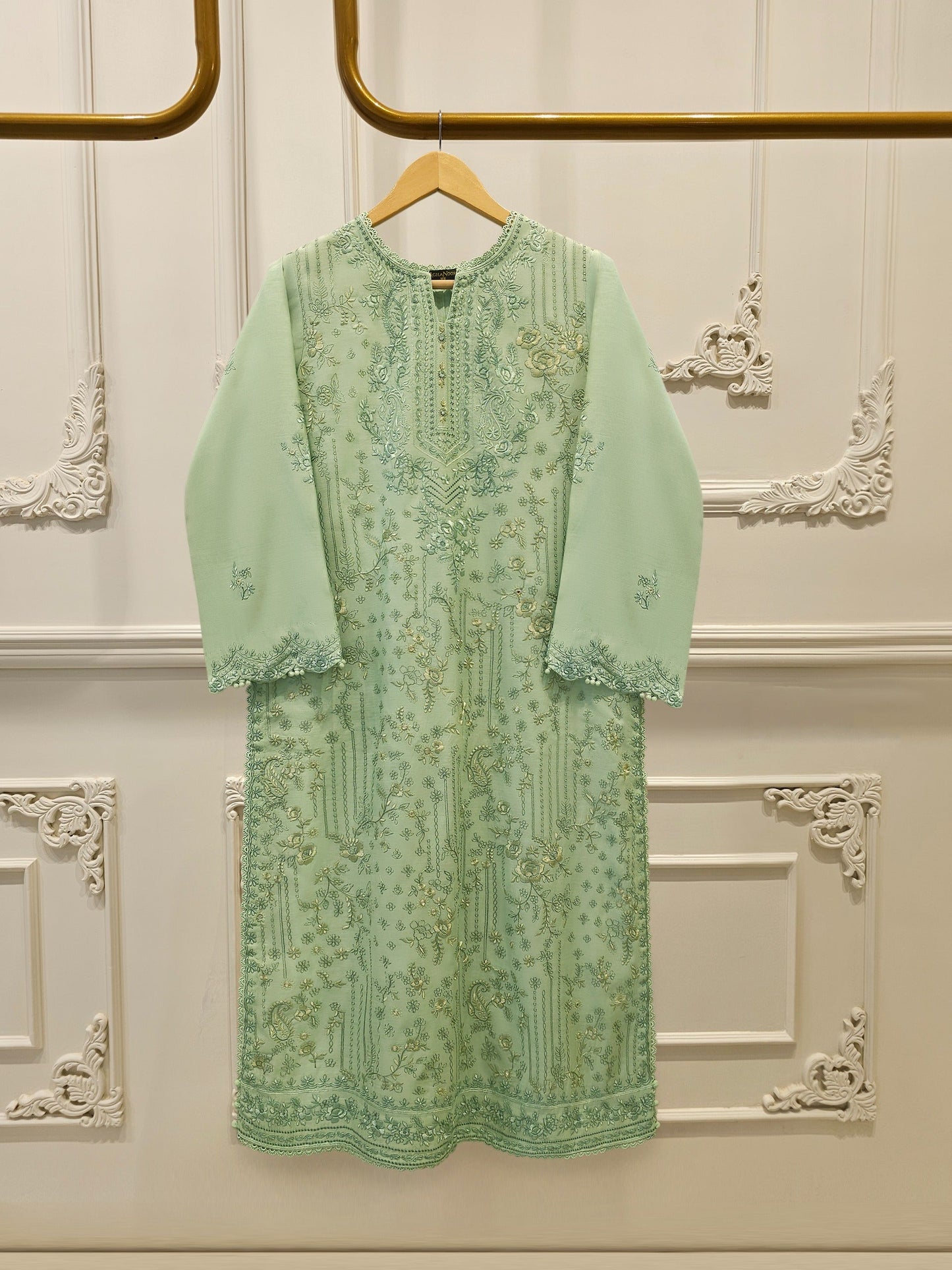 Embroidered Kora Cotton Shirt
