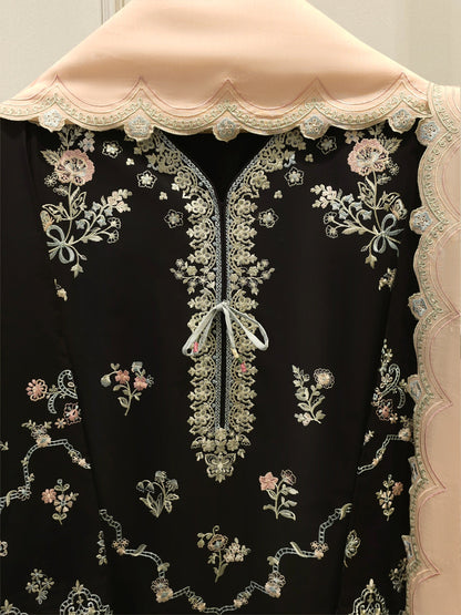2 Piece - Embroidered Cambric Suit