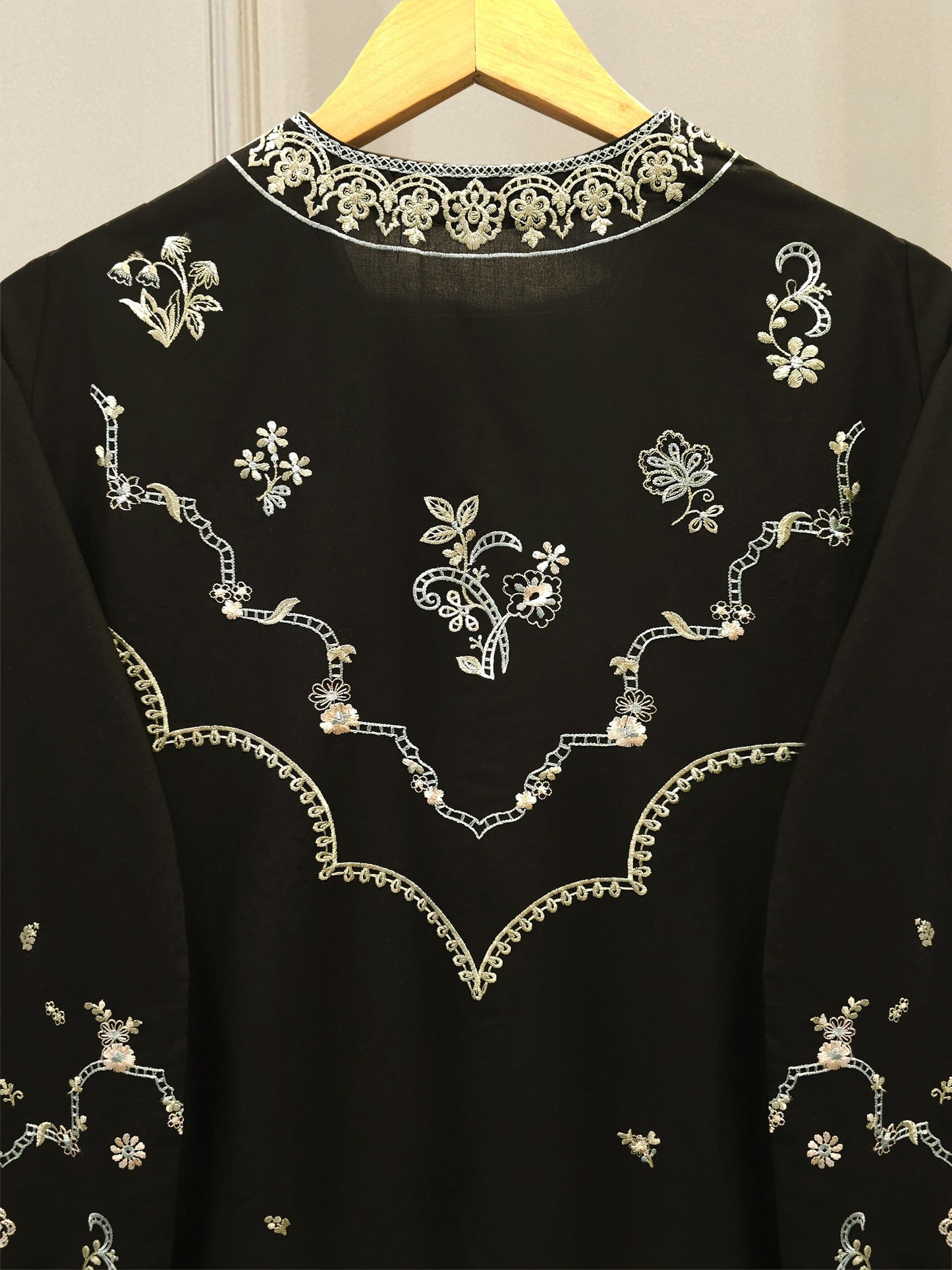 2 Piece - Embroidered Cambric Suit