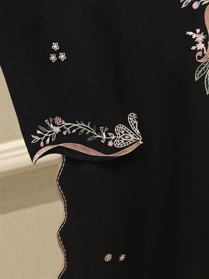 2 Piece - Embroidered Cambric Suit