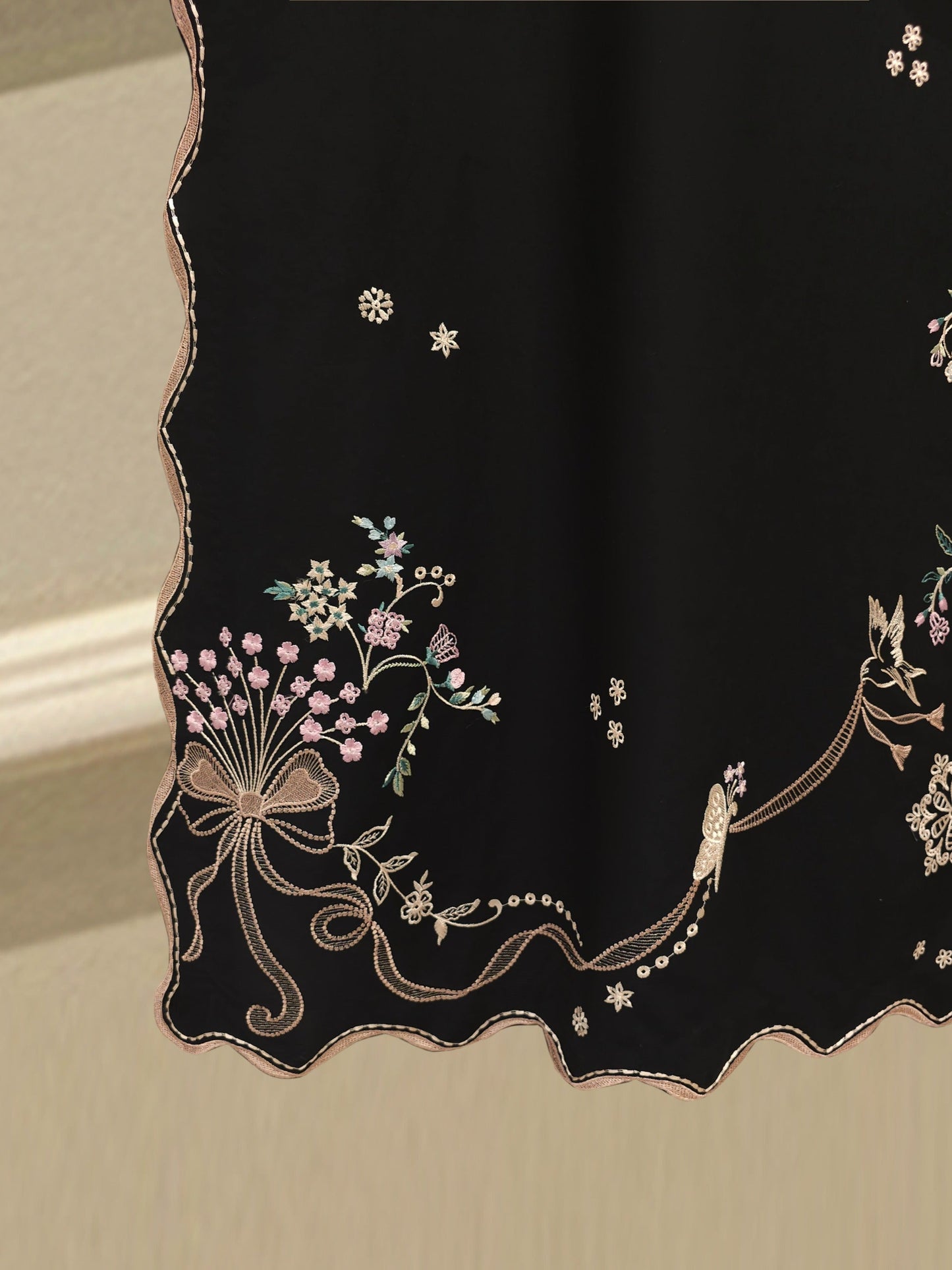 2 Piece - Embroidered Cambric Suit