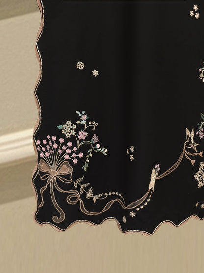 2 Piece - Embroidered Cambric Suit