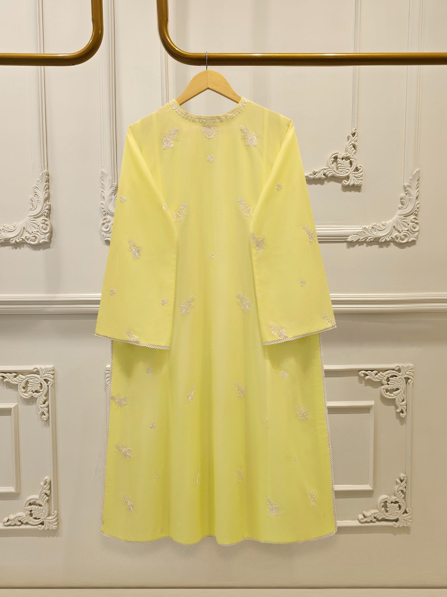 3 Piece - Embroidered Cambric Suit