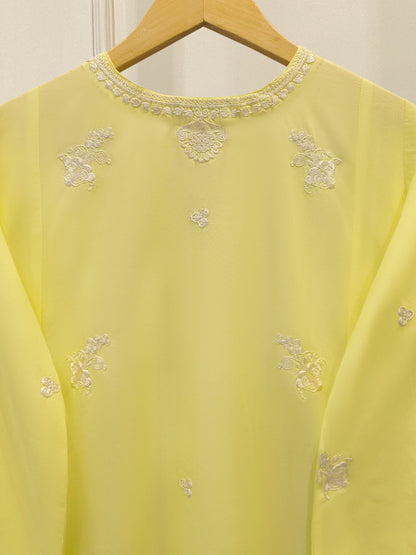 3 Piece - Embroidered Cambric Suit