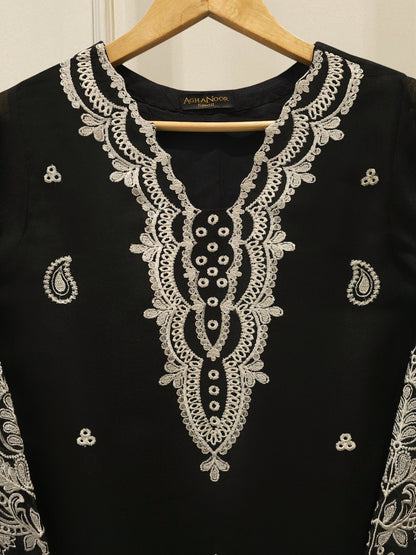 2 Piece - Embroidered cotton net Suit