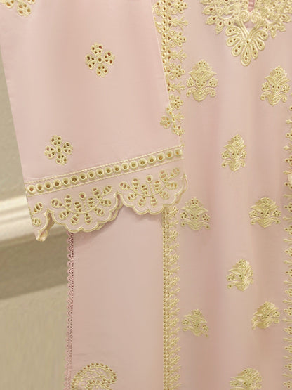 3 Piece - Embroidered Cambric Suit