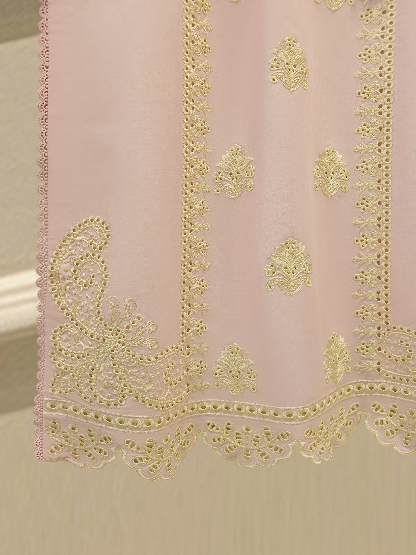 3 Piece - Embroidered Cambric Suit