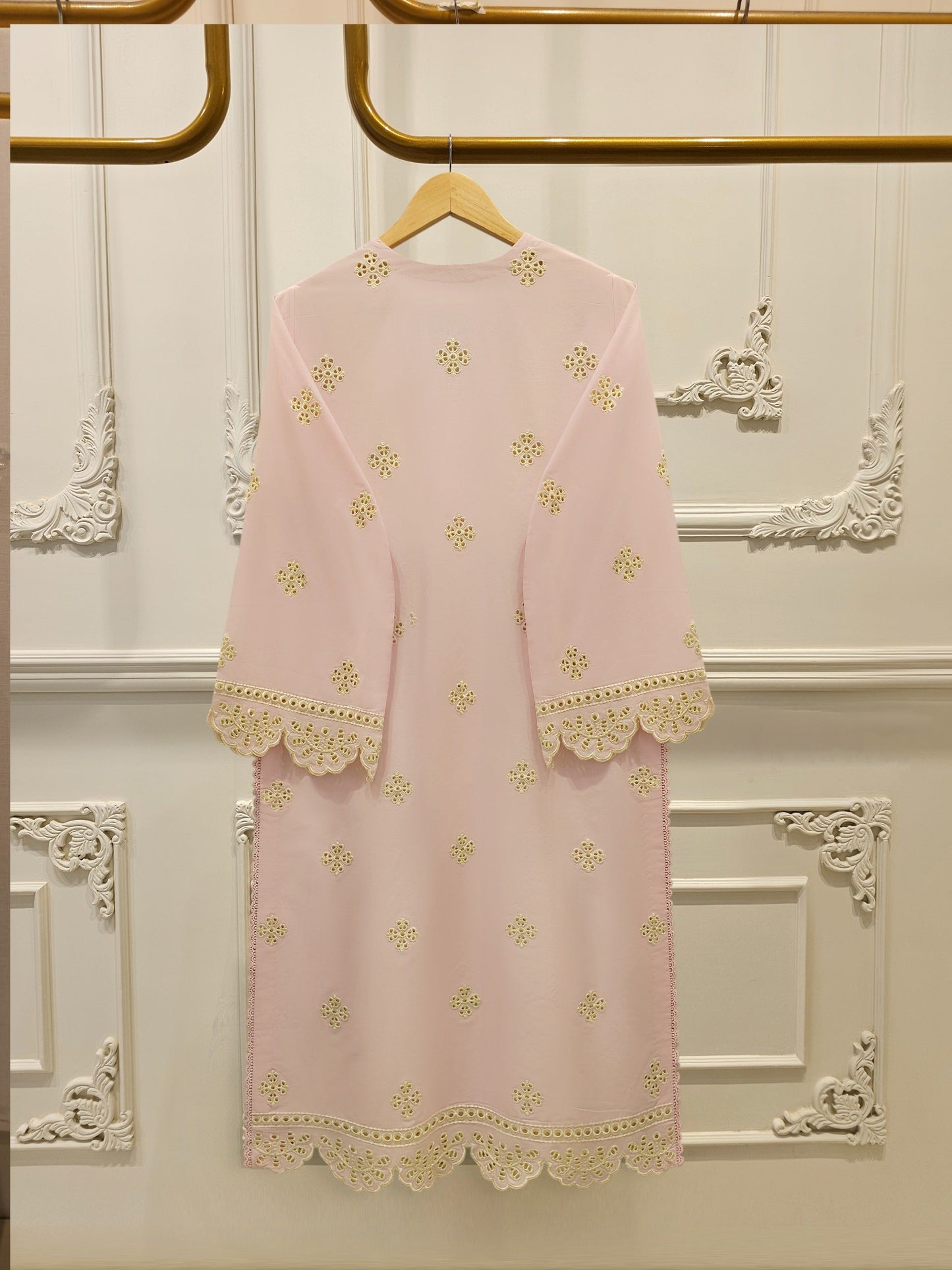 3 Piece - Embroidered Cambric Suit