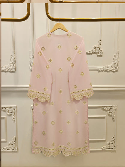 3 Piece - Embroidered Cambric Suit