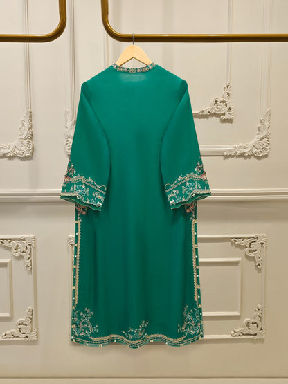 2 Piece - Pure Khaddi Silk Embroidered Suit S114894