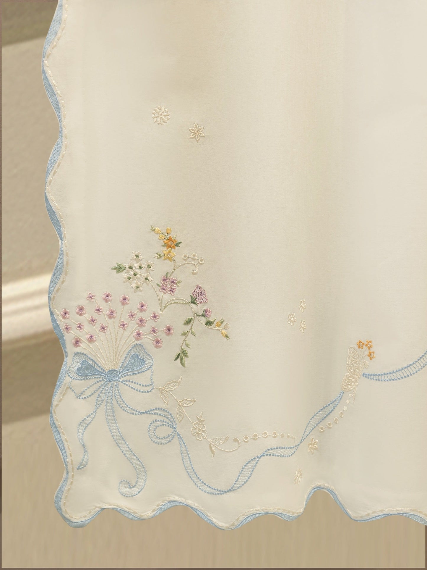 2 Piece - Embroidered Cambric Suit