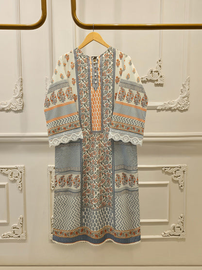 Elegant Digital Printed Cambric Shirt