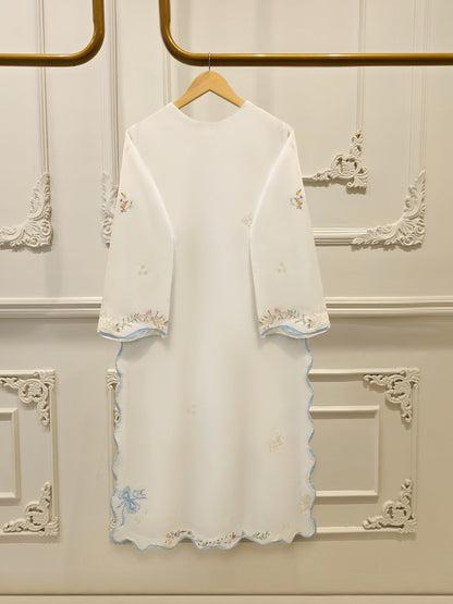 2 Piece - Embroidered Cambric Suit