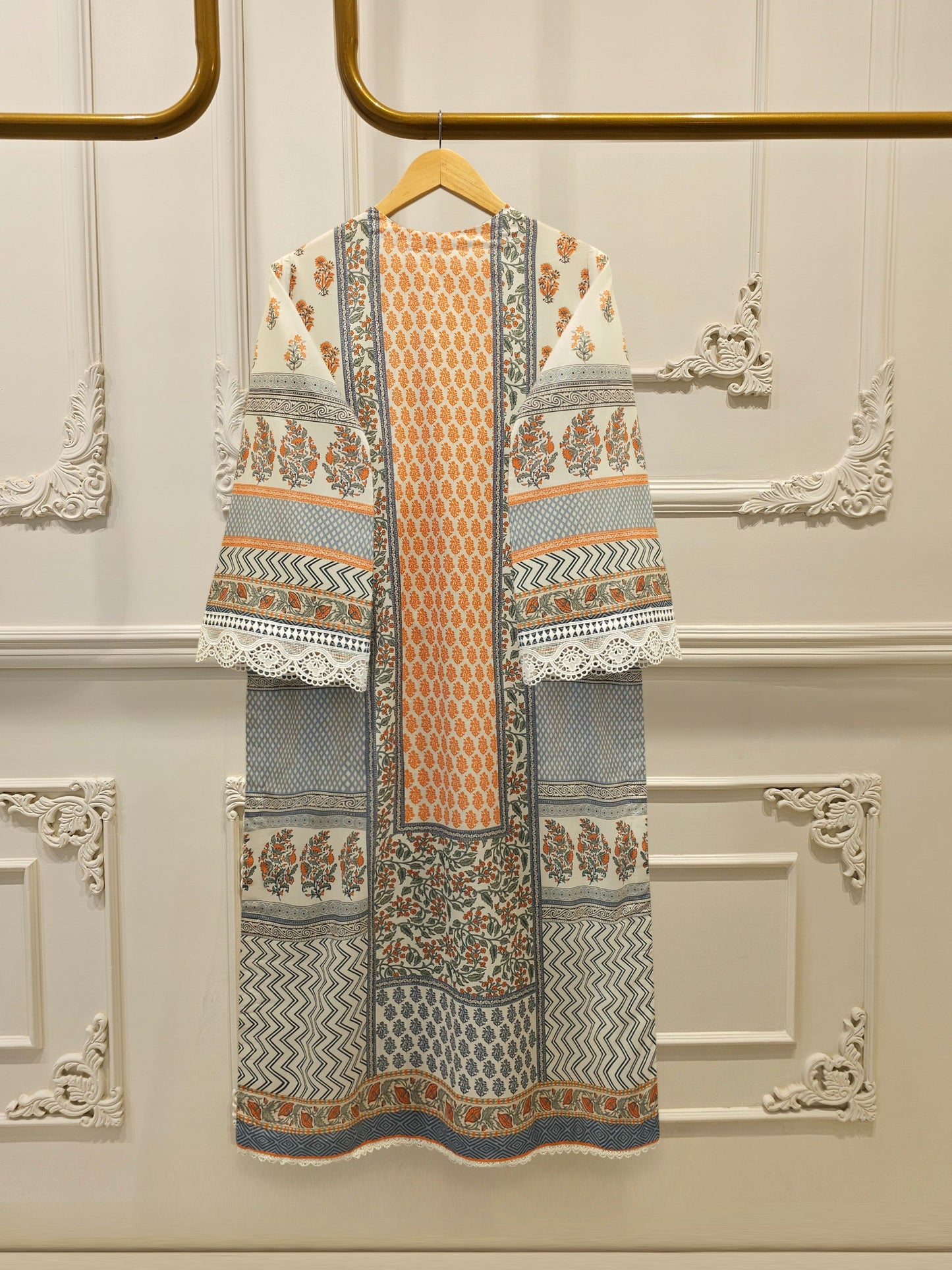 Elegant Digital Printed Cambric Shirt