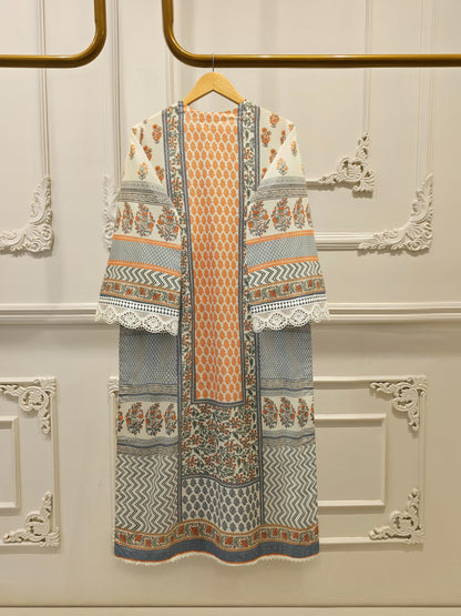 Elegant Digital Printed Cambric Shirt