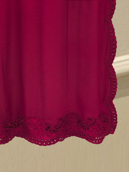 3 Piece - Pure Embroidered Cotton Net Suit