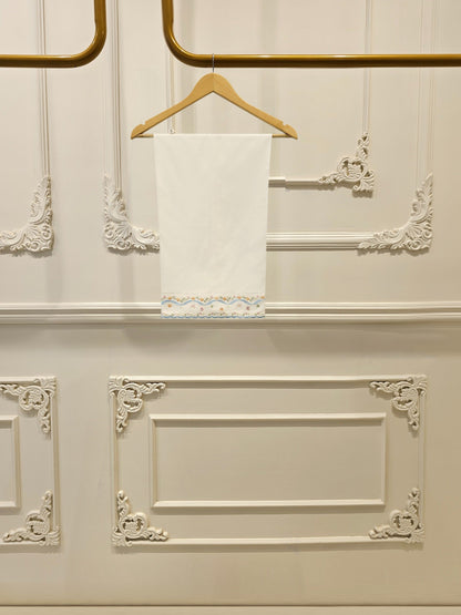 2 Piece - Embroidered Cambric Suit