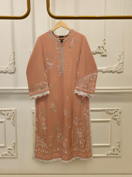 2 Piece - Pure Khaddi Silk Embroidered Suit