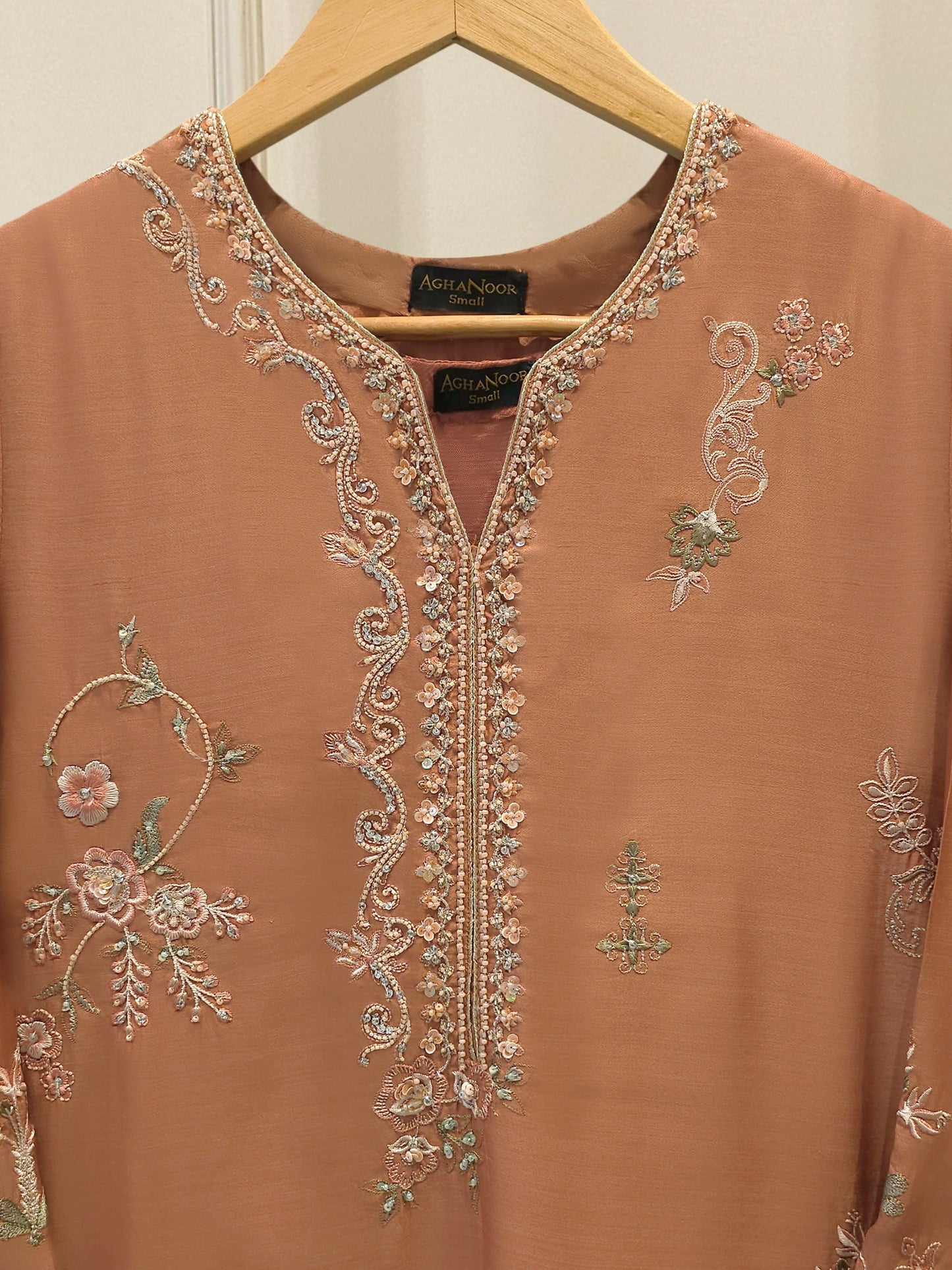 2 Piece - Pure Khaddi Silk Embroidered Suit