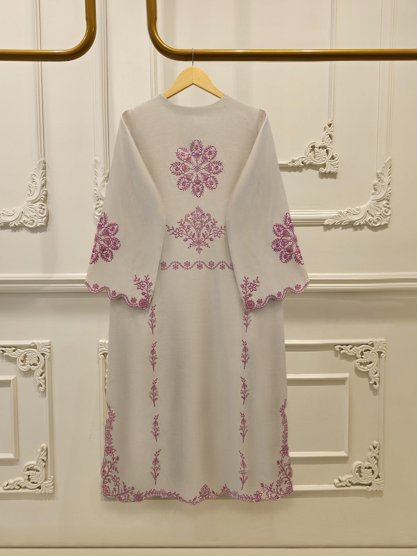 3 Piece - Pure Khaddi Silk Embroidered Suit