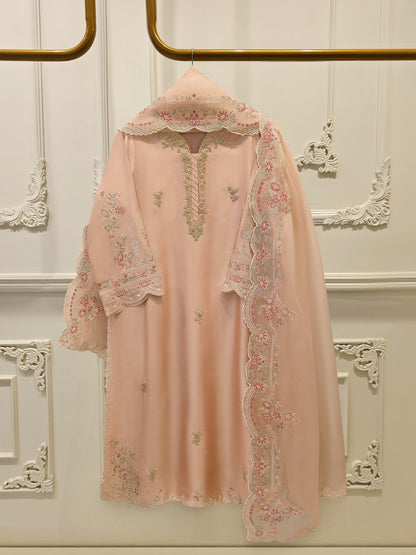 3 Piece- Pure Shisha Silk Embroidered Suit S114921